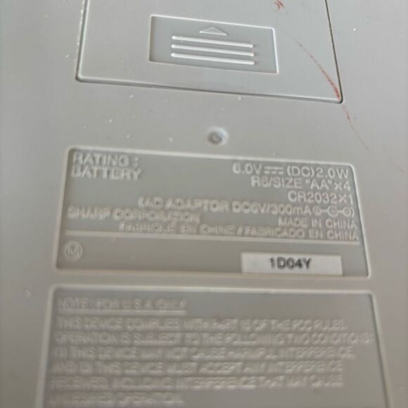 Sharp EL-1750V Printing Calculator No AC Cord *Works* - Picture 5 of 5